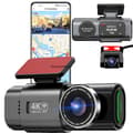 Miniatyrbild 1 av 4: 4K Dashcam, Dubbelkanalsinspelning, GPS-spårning