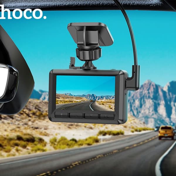Filmkamera för bil, 1080p, 30 ips - Hoco (DV2) - Svart