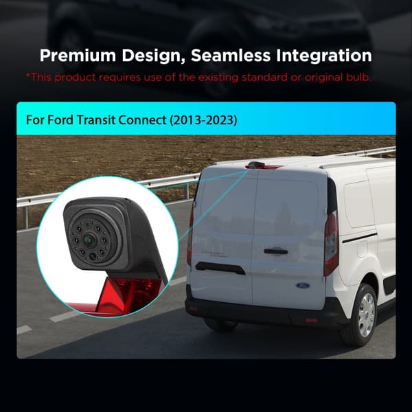 Ford Transit Connectin peruutuskamera, 130° laajakulma, IP67K vedenpitävä