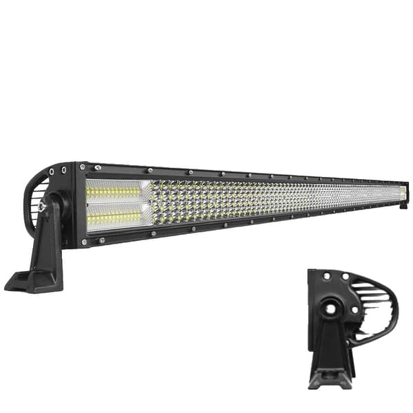 LED Taglysbjælke, Quad-række Design, Buet & Lige, 1 stk Lige 50 tommer