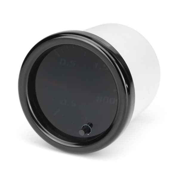 Universaali 12V Auto Auto 52mm Musta Linssin osoittimen tehostusmittari -1~0~2 BAR Turbo Boost mittari 7-värinen LED