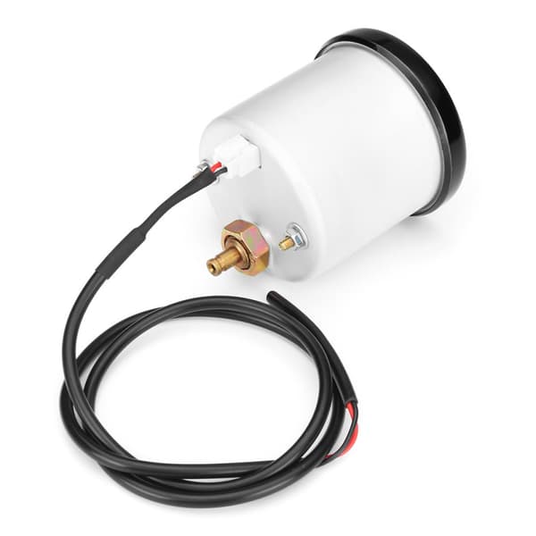 Universaali 12V Auto Auto 52mm Musta Linssin osoittimen tehostusmittari -1~0~2 BAR Turbo Boost mittari 7-värinen LED