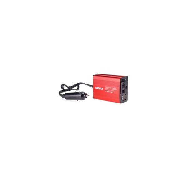 Inverter 12V-230V, 150/300W, 2 USB-stik