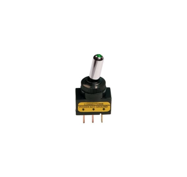 Aluminiumskontakt Led, 12/24, grøn