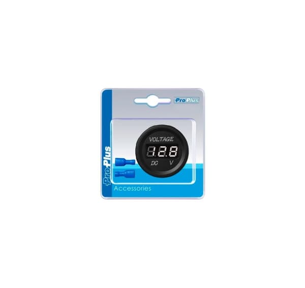 Voltmeter digitalt 6-30V forsænket