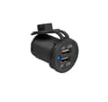 Miniatyrbillede 2 af 6: 2xUSB stik 2100mA forsænket 12/24V