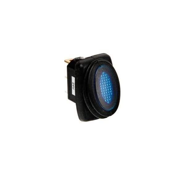 Vedenpitävä LED-kytkin, 12/24V, sininen