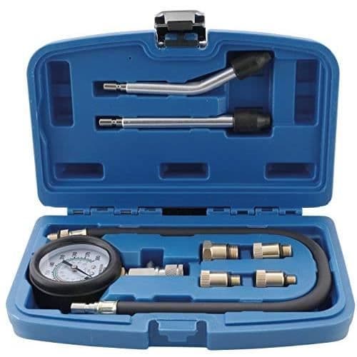 Kit kompressionsmätare för bensinmotorer - BGS 9669 - Kompressionsmätning - Manometer med snabbkoppling