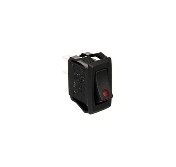 Strömbrytare 12/24V rött led ljus
