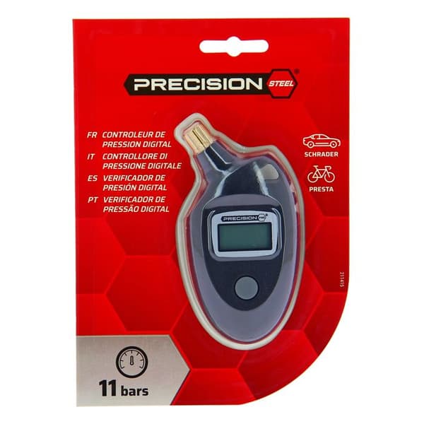 PRECISION-STEEL digital tryckregulator - godkänd tryckmätare