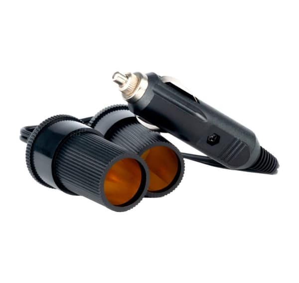 Forked extension cord 12-24V, 2 sockets