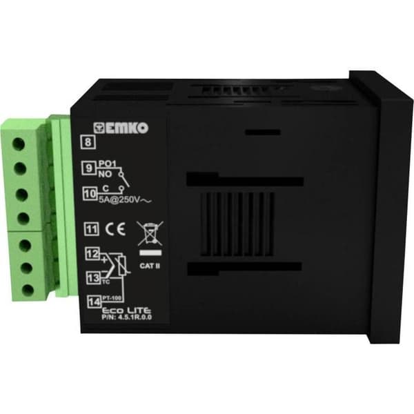 Emko ecoLITE.4.5.1R.0.0 Temperaturregulator Pt100, J, K, R, S, T, L -199 till +999 °C Relä 5 A (L x B x H) 90 x 48