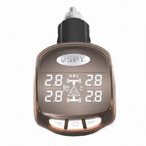 Bärbara TPMS däcktryckssensorer - SPY - 4 externa sensorer