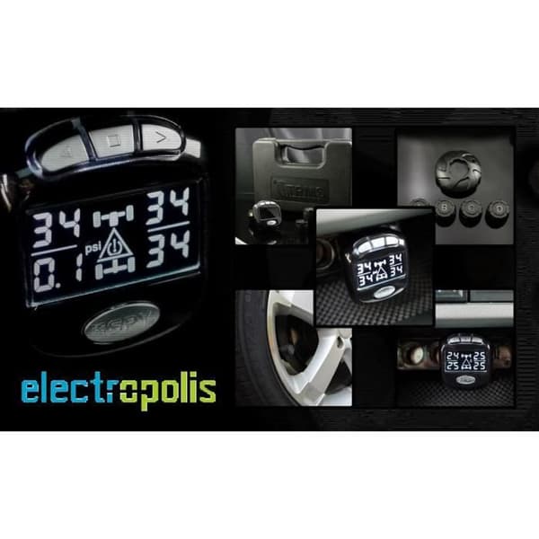 Bärbara TPMS däcktryckssensorer - SPY - 4 externa sensorer