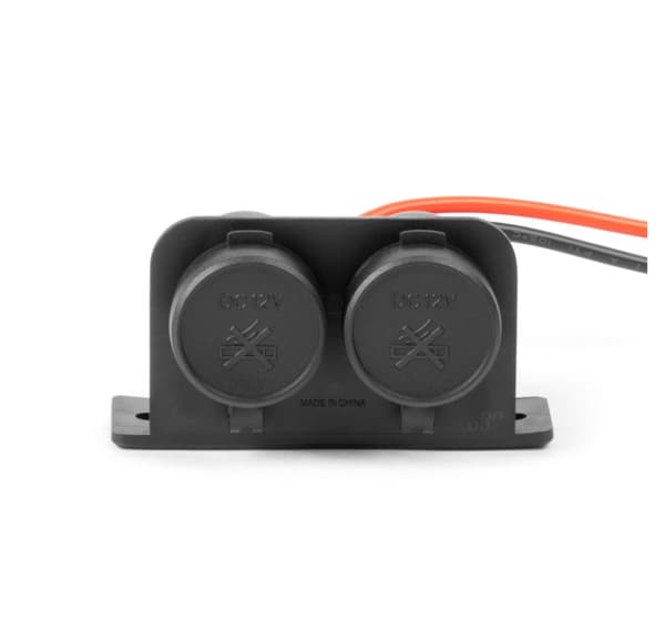 Dobbelt stikkontakt sæt 12/24V