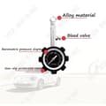 Miniatyrbild 4 av 4: TD® Tire Pressure Monitor - Tryckmätare Mekanisk däcktrycksövervakning med hög precision Analog - Säkerhet
