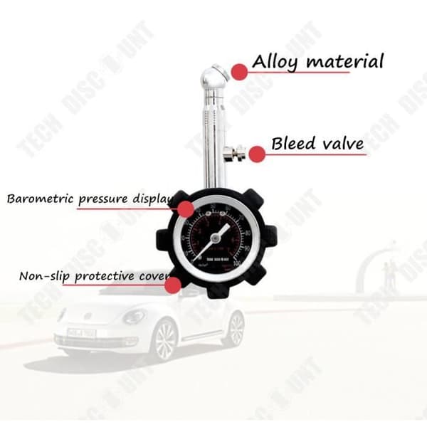 TD® Tire Pressure Monitor - Tryckmätare Mekanisk däcktrycksövervakning med hög precision Analog - Säkerhet