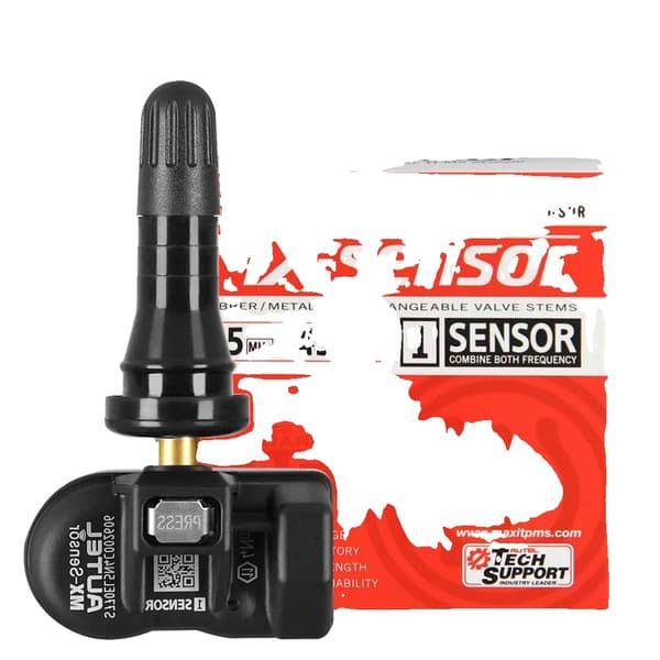 Dobbelt Frekvens TPMS Sensor, Stærk Trådløs Programmering, Høj Køretøjsdækning,1PC Gummisensor