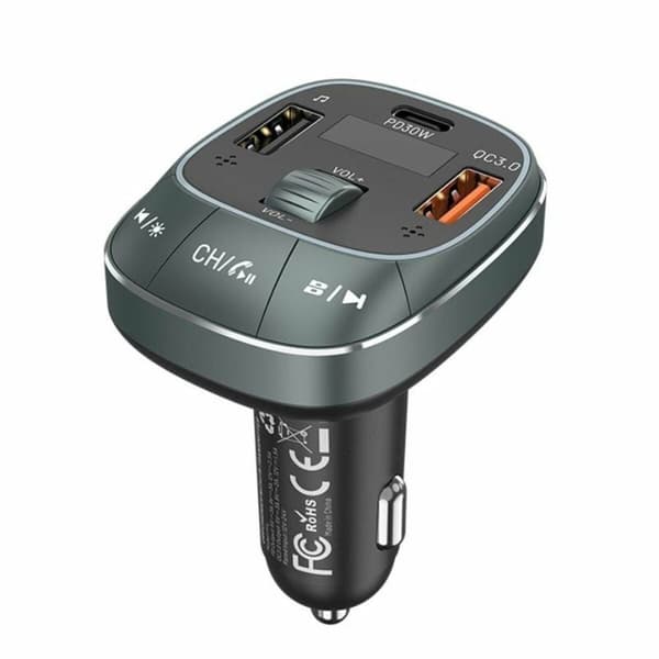 MP3-Spiller FM Bluetooth Mottaker for Biler Vention FFLB0 Sort