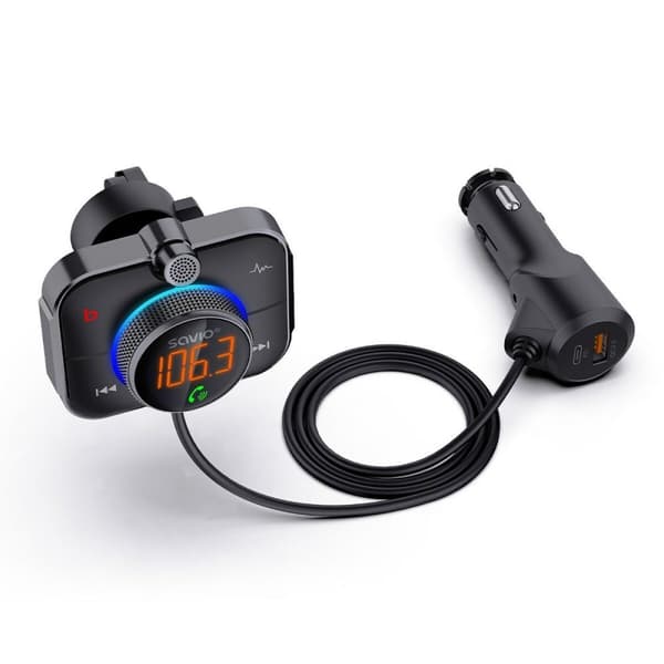 MP3-soitin ja FM-lähetin autoon Savio TR-14