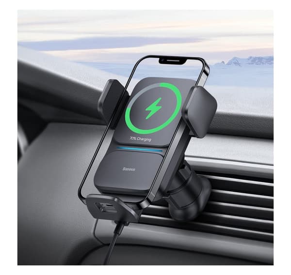 Baseus telefonholder og lader