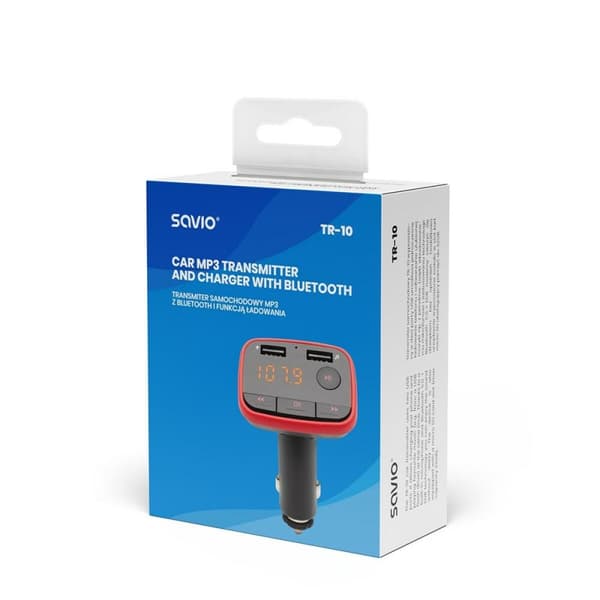 MP3-soitin ja FM-lähetin autoon Savio SAVTR-10