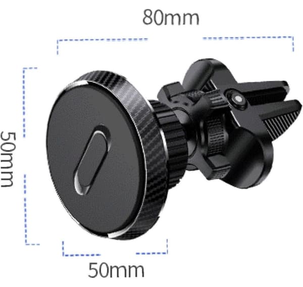 Ventilationsgrill til magnetisk telefonholder