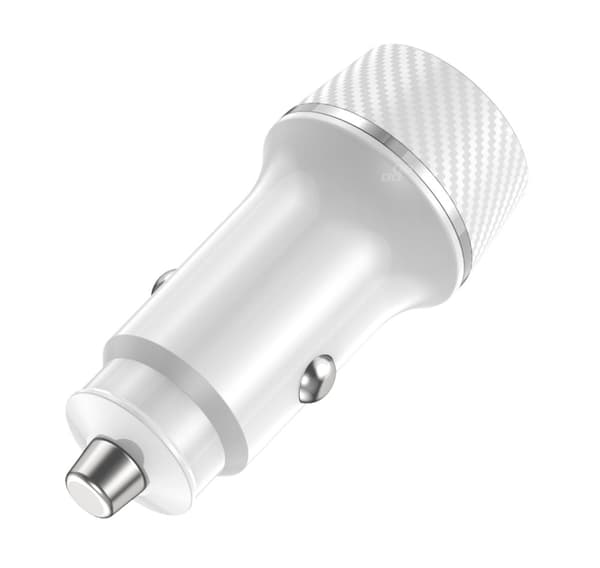 Lader dobbel USB-A + USB-C 20W 12/24V