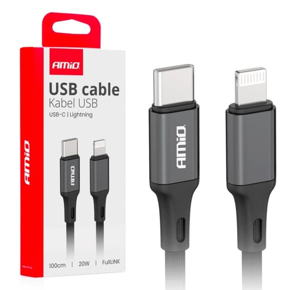 Kabel USB C - Lightning 20W 100cm