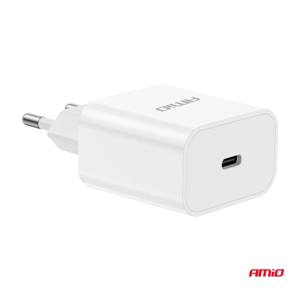 Laddare 1*USB-C 20W 230V snabbladdning