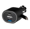 Miniatyrbillede 4 af 5: Quick Charge car charger with USB-C cable