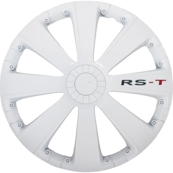Set med 4 Rs-T 14'' vita navkapslar