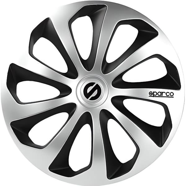 SPARCO 4 Hjulskydd - Sicilia - SPC1673SVBK - 16" - Grå/svart