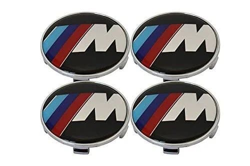 BMW M Power Center Hub Alloy Wheel Caps 68mm Set Of 4 PCS