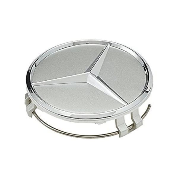 Silver Mercedes Benz Wheel Center Cap Hub Badge 75mm 1 PCS For A B C E S G CLASS CLA CLS SLK ML AMG