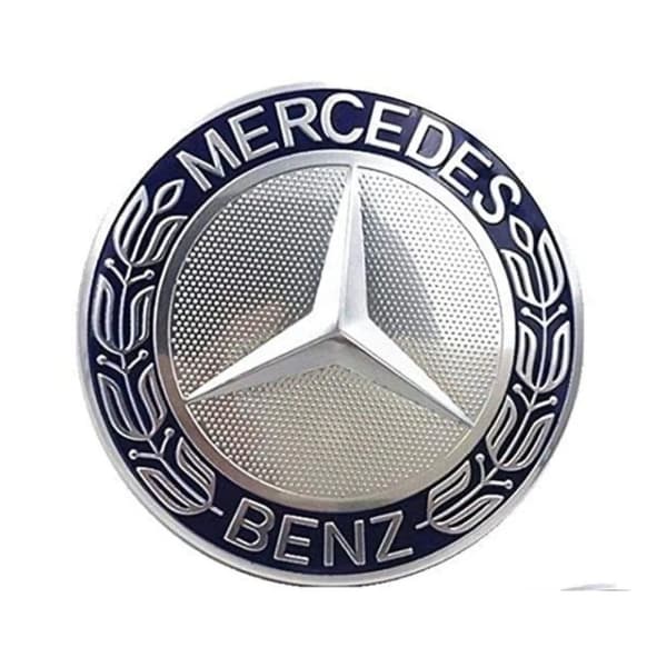 Blue/Silver Mercedes Benz Wheel Center Cap Hub Badge 75mm 1 PCS For A B C E S G CLASS CLA CLS SLK ML AMG