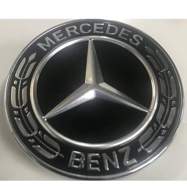 Black/Silver Mercedes Benz Wheel Center Cap Hub Badge 75mm 1 PCS For A B C E S G CLASS CLA CLS SLK ML AMG