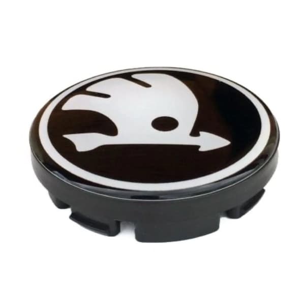 Black/Chrome Skoda Car Wheel Center Caps Hub Cover 60mm 1 PCS For Felicia Octavia Fabia Roomster Superb Yeti Rapid Citigo