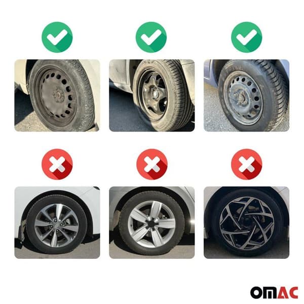 SPARCO Set med 4 Treviso 14 '' Hjullister - Svart