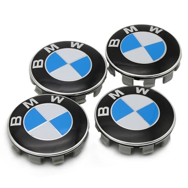 Navkapslar Hjulcenterkåpor Blå och vit logotyp för BMW 4 x 68mm
