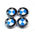 Miniatyrbild 1 av 2: Set med 4 hjulscenterkåpor för BMW 68 mm med BMW nyckelring