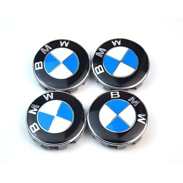 Set med 4 hjulscenterkåpor för BMW 68 mm med BMW nyckelring