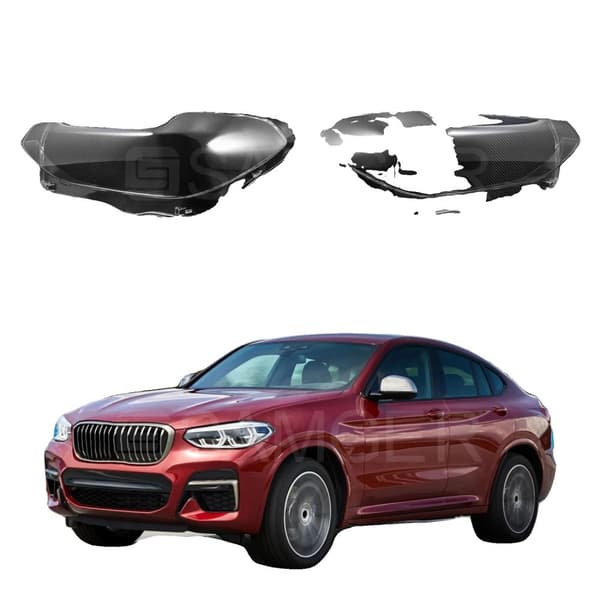 Bilforlygter, UV-belagt, holdbar PC-plastik, direkte pasform til BMW X3 X4