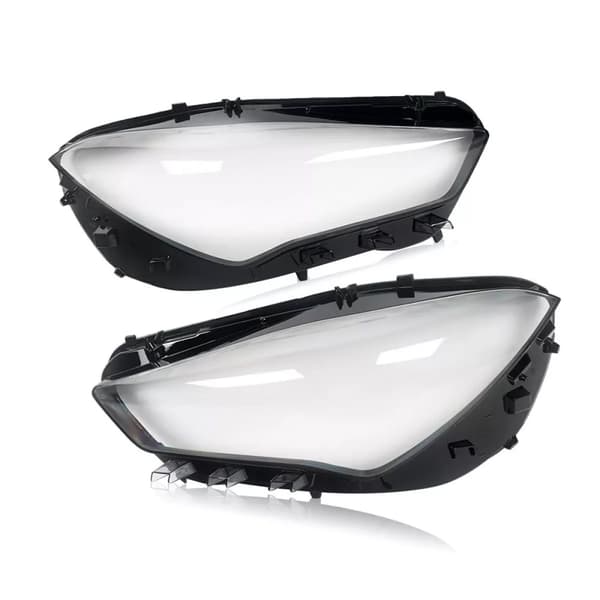 Strålkastarglasöverdrag, Klar / Transparent, Direkt ersättning, ABS-material,par