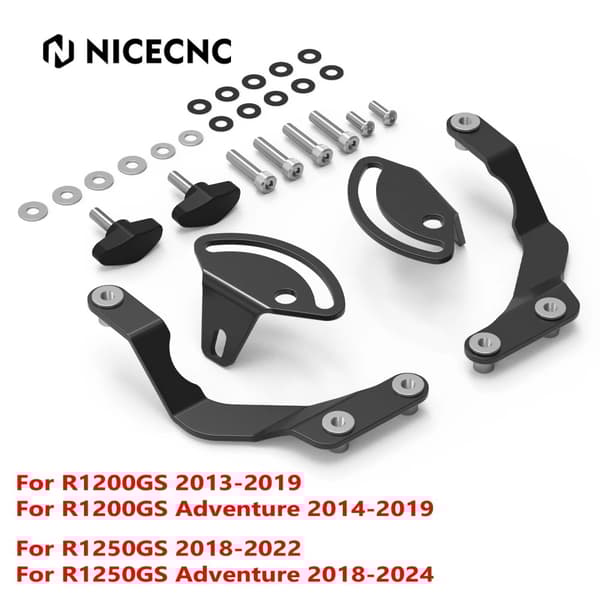 Windscreen Stabilizer Kit, Holdbart Q235 Stål, Vibration Reducering,Sort