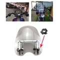 Miniatyrbillede 1 af 2: Motorcykelvindue, justerbar pasform til 7/8" og 1" styr, klare og røgfarvede muligheder,Røg
