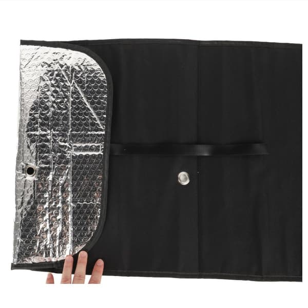 INF Bil Solskjerm for Frontrute - Aluminiumfolie Svart