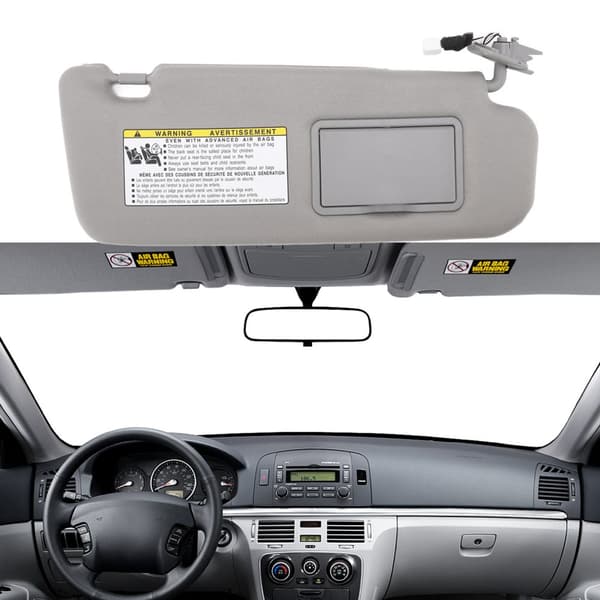 Grå UV-blokerende solskærm Assy 852013K010QD Erstatning for Hyundai Sonata 2006-2008 (højre)