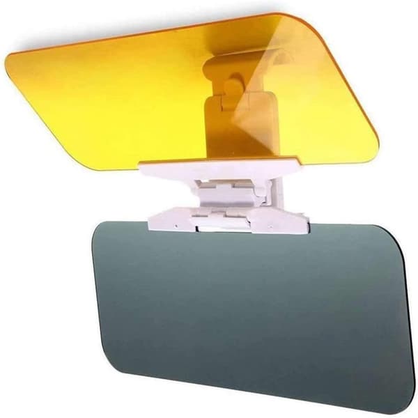 HD bilsolskærm - Antirefleks til kørsel i dagtimerne - Justerbar solskærm og Night Vision Extender