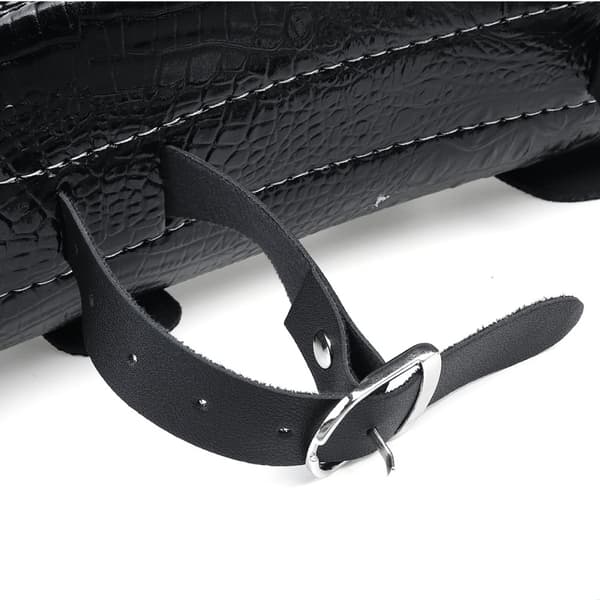Universal Motorcykel Sadelväska Pouch Bagage Verktygsväska PU Läder Vattentät